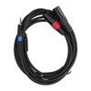 3.5mm Stereo Male to Dual 2 XLR Male Plug Connector