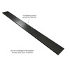 Tenedos Solid Black Engineered Marble Doorway Floor Transition Tile Threshold