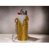 BIC Golden Snake Lighter Case Keychain (Fits Plain Reg Size BIC Lighters)