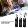 Adaptive Utensils Non Slip Handle Hemiplegia Aid Utensils Elderly Fork