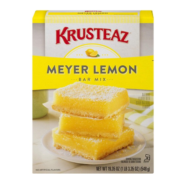 Krusteaz Meyer Lemon Bar Mix - No Artificial Flavors or Preservatives - 19.35 OZ (Pack of 3)
