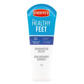 O'Keeffe's Healthy Feet Foot Cream, Relieves and Repairs Extremely Dry Cracked Feet, Instantly Boosts Moisture, 3oz/85g Tube, (Pack of 1) K1280003