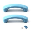 Blue Ceramic Cabinet Handles Drawer Pulls Knobs Cupboard Knobs For