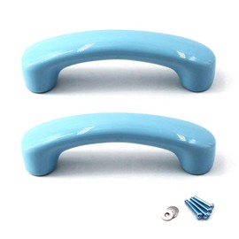 Blue Ceramic Cabinet Handles Drawer Pulls Knobs Cupboard Knobs For Kitchen Knobs Kids Room Cabinets Closets Toy Organizer Box Bookcase