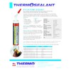 Thermosealant RTV Silicone Sealant-Clear-10.1 Ounce -Permanently Flexible-Industrial Grade-Pkg of 3