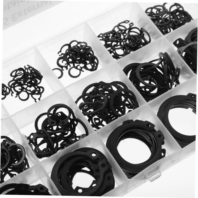 CHILDWEET Sturdy Steel 320pcs External Snap Retaining Clips d Ring