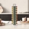 Coffee Pods Organizer Stand – 360° Rotating Metal Holder for