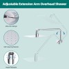 HIbbent 10” Rain Square Shower Head with Handheld Spray Combo