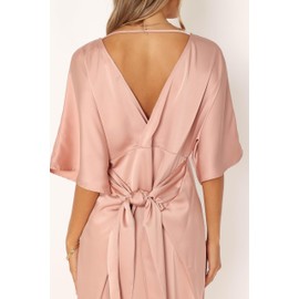 Petal & Pup Women's Eliza Maxi Dress, Pink