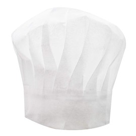 LEFV™ Chef Hat Professional Disposable White Paper Cooker Chef's 11.5 inch Tall Hats for Home Kitchen Cooking Food Serve Restaurants Works Set of 10