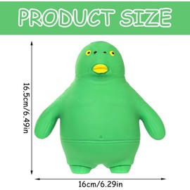 Green Fish Sensory Toy, Green Fish Stress Toy, Anti-Stress Squeeze Toy, Green Fish Sensory Fidget Toy, Green Monster Fish Squeeze Toy, for Adults and Children