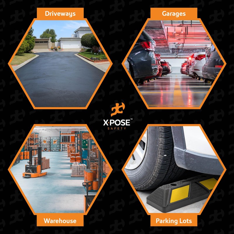 Xpose Safety 22" Heavy Duty Rubber Parking Stopper – 2