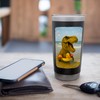 Funny Dinosaur with Floaties On The Beach T-Rex Summer Stainless