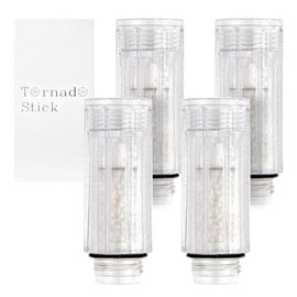 Mirable Tornado Stick, Replacement for Mirable Series, Chlorine Reduction, Ultra Fine Bulb, Bubble Amplification (4, Clear)