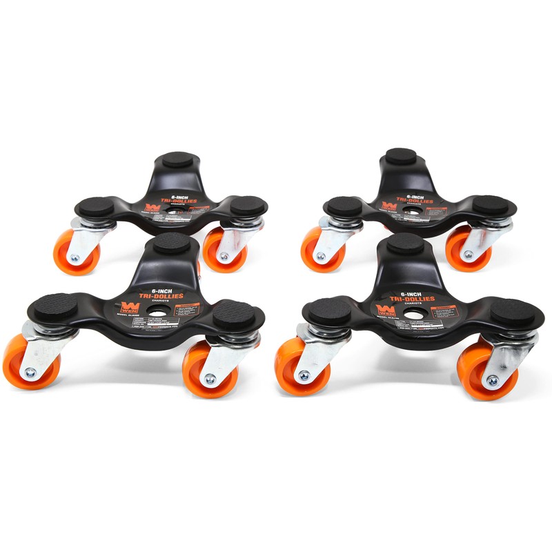 WEN DL6300 6-Inch 300-Pound Capacity Furniture Moving Tri-Dolly Set (4