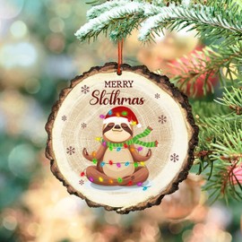 Sloth Gifts for Women, Kids, Boys and Girls - Sloth Ornament - Sloth Christmas Ornament - Sloth Ornaments for Christmas Tree - Sloth Ornament 2024 - Sloth Gifts for Girls - Sloth Decor, Decorations