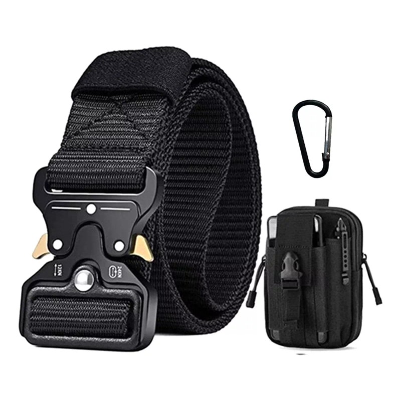 Mack222 Cinturón Táctico Con Bolsa De Cinturón Táctico Y Gancho