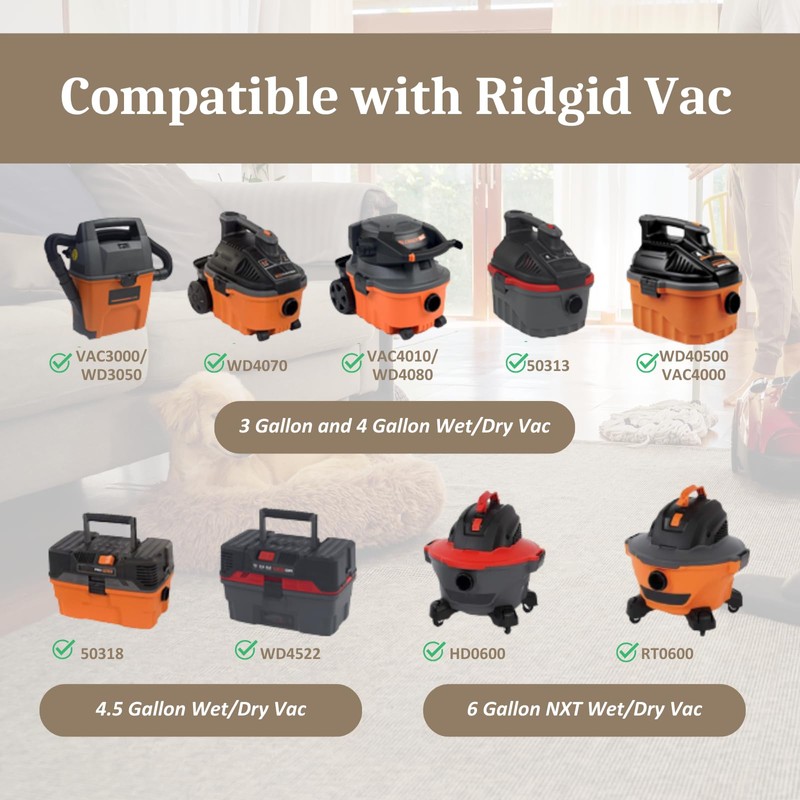 LeadCon 20 Pack Dust Collection Bags for 3-4.5 Gallon Vacuums,