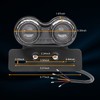Biqing Multifunction Universal Red Lens Double Motorcycle Taillight/Turn Signal/Brake Stop
