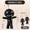 JYNVO Set of 2 Voodoo Doll with Needles, Joke Items,