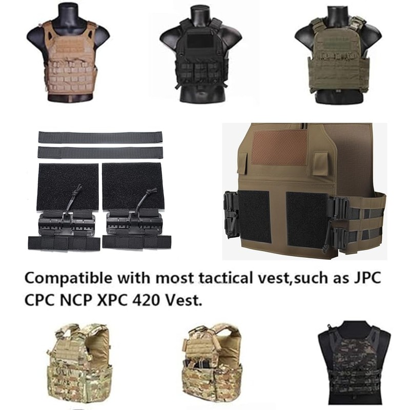 YUNCAIMAOYI Tactical Molle Vest Quick Release Buckle Set Fast Fit