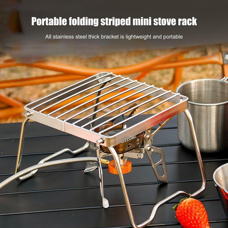 Folding Campfire Grill - Stainless Steel Firepit Grill Grate,Stainless Steel