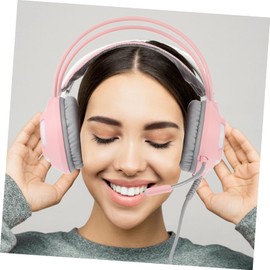 LABRIMP Over Ear Gaming Headset with Microphone Professional Stereo Sound Comfortable Breathable Earmuffs for Long Gaming Sessions Compatible with PC and Mobile Devices