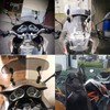 295mm Motorcycle Adjustable Windshield Extension Universal Clip-on Windscreen Transparent