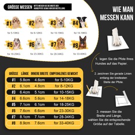 Arblina Dog Shoes Outdoor Dog Shoes Waterproof with Adjustable Velcro Fastening, Soft Dog Paw Protection for Small/Medium/Large Dogs, Breathable Dog Shoes for Injured Paws