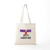 CafePress Worf Prune Juice Tote Bag Reusable Natural Beige Canvas