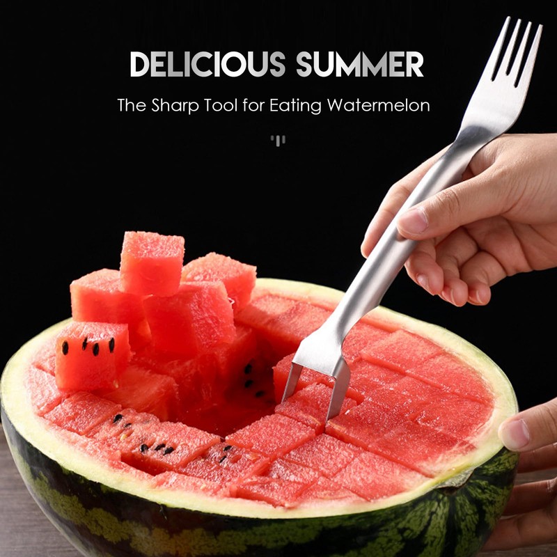 Watermelon Cutter Slicer Tool, Stainless Steel 2-in-1 Watermelon Slicer,2024 New