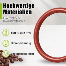 Ancable 39-Piece O-Ring Seal Set, Maintenance Set, Sealing Ring Compatible with Delonghi ESAM/ECAM/ETAM Fully Automatic Coffee Machines, for Brewing Unit, Thermoblock, Milk Frother Accessories