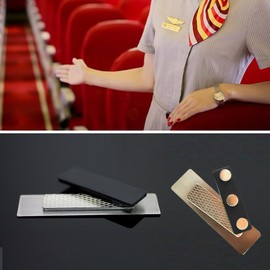 Magnetic Name Badge Holders,20 Pack Name Tag/ID Badge Magnets,Strong Fastener with 3 Premium Strength Neodymium Magnets