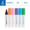 Pilot Pintor Marker Bullet Tip Medium Line 6 Piece Wallet
