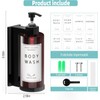 NICEME 1 x 300ml Plastic Soap Dispenser, Plastic Shampoo Dispenser