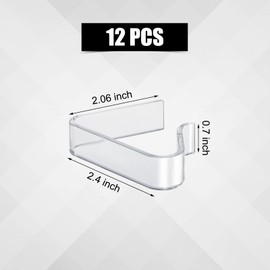 12pcs Plastic Tablecloth Clips,Transparent Picnic Tablecloth Clips for Outdoor Tables Large Table Cloth Holder Table Cover Clips for Christmas Home Wedding Party Indoor Outdoor Camping