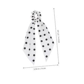 LALAFINA 6pcs Ribbon Hair Design Elastic Hair Ties for Everyday Wear and Special Occasions