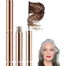 Brown Mascara for Older Women 60 Plus,Tubing lash mascara for mature ladies Waterproof Lasting Smudge-proof,For Sensitive Eyes & Aging Lashes,Telescopic Mascara Volume and Length for older women