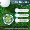 Golf Green Reader, Golf Ball Marker with High Precision Horizontal