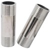 2pcs 60mm/2.36inch Length,G1/2" Male X G1/2" Male Thread Nipple Pipe