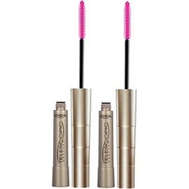 L'Oreal Paris Makeup Telescopic Original Lengthening, Lash Separating Mascara with Dual Precision Brush, Washable, Black, 0.27 Fl Oz., 2 Count