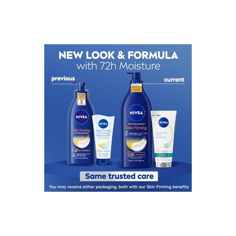 NIVEA Skin Firming Variety Pack with 16.9 Fl Oz Nourishing