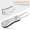 Tenedor Verde de Golf, Herramienta de Reparación de Divot Plegable