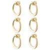 MOROBOR Round Pull Swing Ring, 6pcs Cabinet Drawer Ring Handles