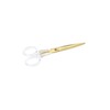 Dany Marcus Scissors 17 cm Gold with Clear Acrylic Handle