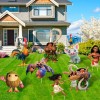inboxxarty 8 Pcs Large Moana Yard Sign Set with Stakes