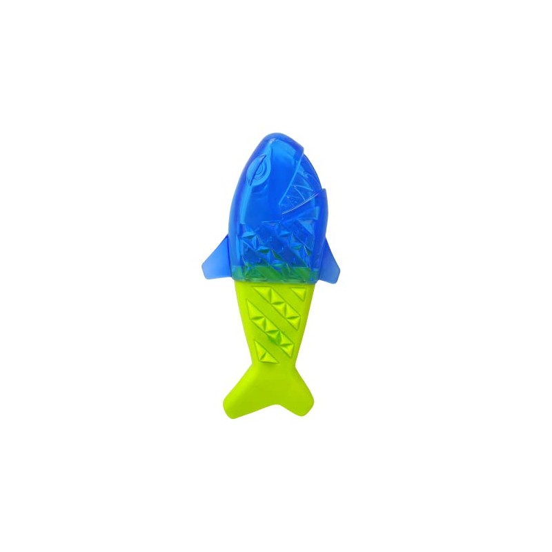 Fancy Pets Juguete Pez Congelable para Perros, Masticable y Refrescante,