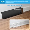 Landhoow 2 Pcs 24 Inch Baseboard Register Diffuser, Vent Covers