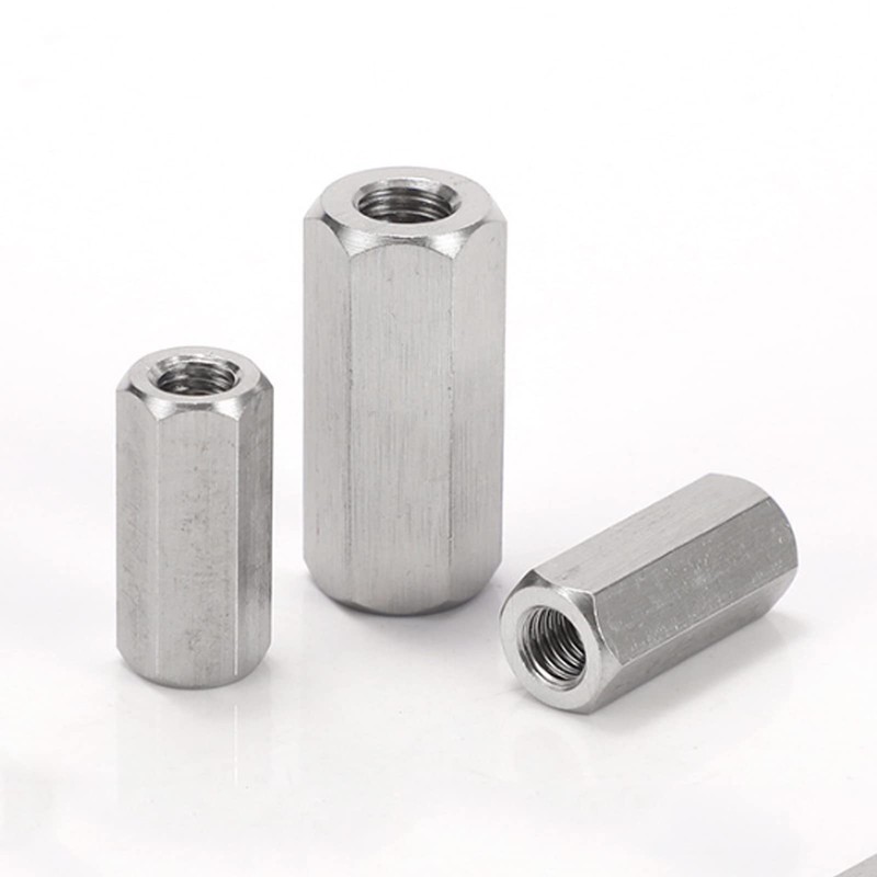 SyiXute 20 Pcs Long Rod Nut,M5 Hex Coupling Nut,Carbon Steel