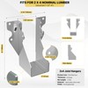 20 pcs 2x4 Joist Hanger,LU26 18 Gauge Double Shear Face